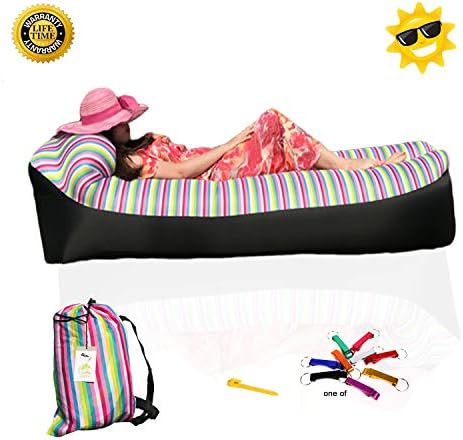 HZJY Inflatable Lounger Portable Sleeping Air Sofa and Pool Float-Best for Indoor or Outdoor Hangout or Inflatable Lounge for Hiking Camping Beach Festivals Picnic Parties