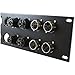 GLS Audio 24 Hole Rack Patch Panel SWP-24XLR-GLS Two Double Space 2U