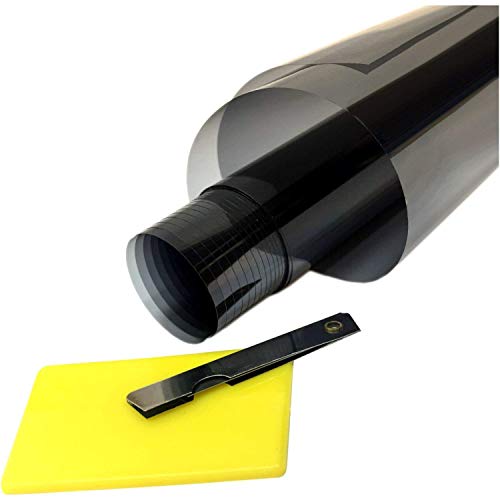 OTOLIMAN OtoLimanPrime Uncut Roll Window Tint Film UV%15 Dark Black 20" Inchx20'Ft (20inc x 240inc) Car Home Office Glass Scratch Resistant Film,for Privacy and Heat Reduction - Thumbnail 6