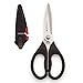 Sabatier Self-Sharpening Stainless Steel All-Purpose Shears with Edgekeeper Sleeve,Black