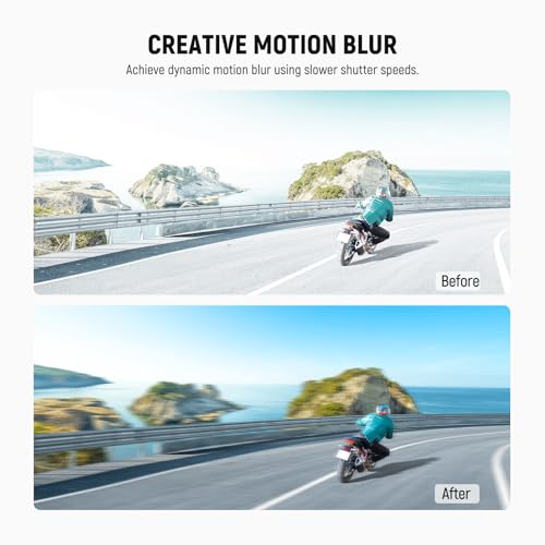 NEEWER ND Filters Compatible with Insta360 X5, ND16 Lens Filter Set, 4 Stops Light Reduction Screw On Auto Detect Multicoated Optical Glass Neutral Density, Action Camera Accessories, 2 Pack