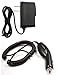 Car Kit Vehicle Charger + Home Wall Travel Battery Charger for Verizon Samsung Alias 2 U750 - Convoy SCH-U640 - FlipShot U900 Cell Phone - Premium Combo Pack - BestCellBuy Brand