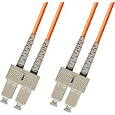 350FT Outdoor Multimode Duplex 2 Strand Fiber Optic Cable 50/125 - SC to SC