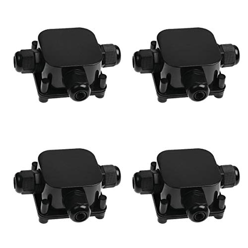 Electric Wire Junction Box, Ideapro 4PCS Waterproof IP68 Outdoor 3 Way Electric Cable Junction