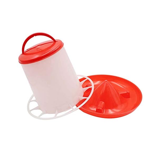 M.Z.A - Alimentatori automatici per pollo, 1,5 kg, in plastica per acqua e bevande, 1,5 kg