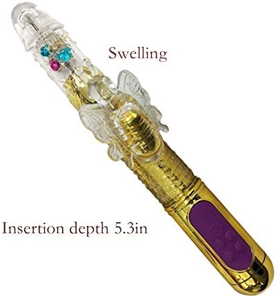 CHYEA Body Massager for Women, Waterproof Rechargeable Personal Electric Massager with 6*6 Speed Powerful Massager for Body Therapeutic, Muscle Aches &amp; Sports Recovery(Golden)