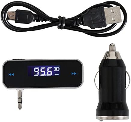 Ottertooth 3.5mm In-car FM Transmitter with Car USB Charger, Wireless FM Modulator Aux Car Kit Radio Adapter for iPhone, Samsung, LG, HTC, Nexus,Sony, Android Smartphone and more