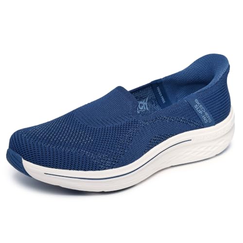 Skechers Women's On-The-Go Max Cushioning Lite Aura Hands Free Slip-ins, Navy, 6.5 at Amazon