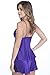 Seven Til Midnight Women's Enchanting 2 Piece Lace Trim Cami Set, Purple, Small