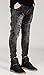 OLRIK Mens Skinny Runway Distressed Slim Denim Biker Jeans Hipster Pants, US 31 (tag 32)