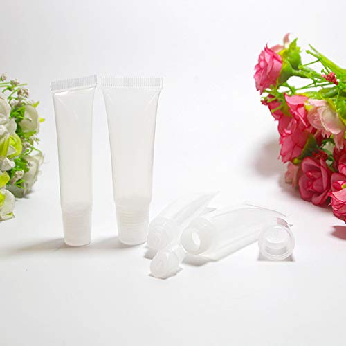 FREEORR 24 Packs Lip Gloss Empty Tubes Containers(10ml), 2 Packs 20ml+1 Pack 10ml Plastic Syringe Dispensing, Lip Balm Soft Tube for Women &Girls DIY Lip Gloss Cosmetics - Thumbnail 4