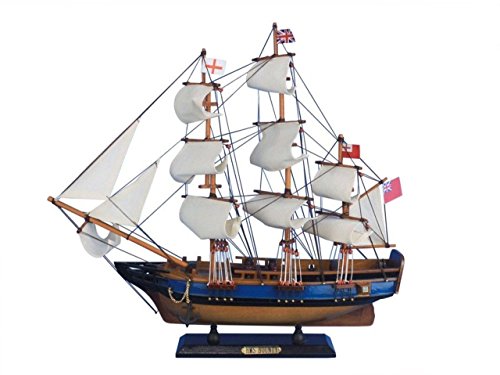 Hampton Nautical Wooden HMS Bounty Tall Model Ship, 20