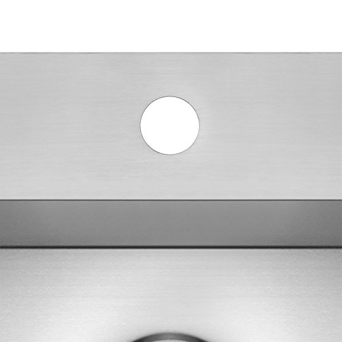 Firebird 25" x 22" x 9" 18 Gauge Handmade Stainless Steel Topmount Drop-In Single Bowl Kitchen Sink w/ Faucet Hole Drain Strainer & Adjustable Tray