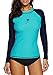 belamo Women's Long Sleeve Rashguard Sun Protection Shirt UPF 50+ Swimwear