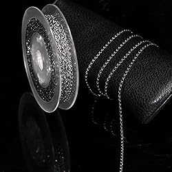 Jishi 33ft Twisted Cable Chain 2mm Silver Stainless