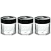 1 oz / 30 ml Clear Thick Wall Travel Refillable Container Jar Samples, Balms, Makeup and Cosmetics, Salves, Airtight (3 pack)