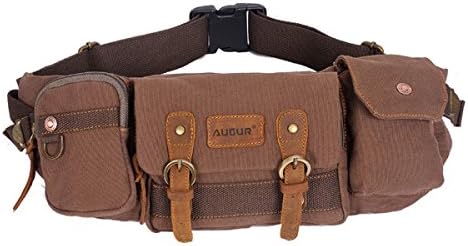 HUIB Vintage Canvas Pack Travel Waist Bag Phone Wallet Bag for Outdoor(ZBG021)