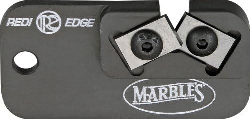 Marble Knives 81009 Redi-Edge Dog Tag Knife Sharpener with Black Anodized Aluminum Body