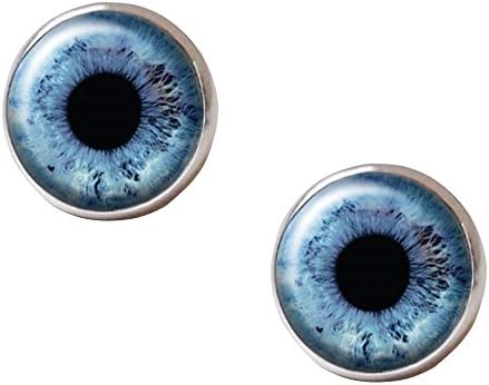 Retro Dragon Eye Hand Craft Casestars Halloween Eyeballs Stainless Steel Stud Earrings