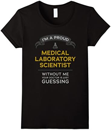 Womens "Medical Laboratory Scientist: Doctor is Guessing" t-shirt XL Black