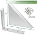 Greenco Corner Shelf, 2-Pack Floating Shelves for Wall, Easy-to-Assemble Wall Mount Corner Shelves for Bedrooms and Living Rooms, 2 Count, White Finish