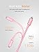 SYDE ARMOR Lightning Cable with Kevlar Core, Apple Certified Double-Nylon Braided Fast Charging Cable Built to Military Specifications for iPhone, iPad & iPod (Rose Gold, 5 Feet)