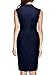 Miusol Women's Vintage V Neck Sleeveless Slim Evening Party Pencil Dress