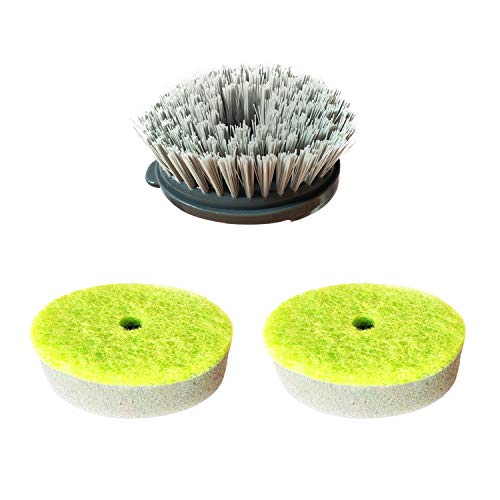 JEHONN Dish Brush with Soap Dispenser Refills, 3Pack