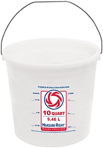 United Solutions 10-Quart Residential Paint Measure Right Bucket Residential Home Office Classroom Utility Pail