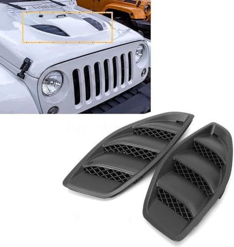 Flash2ning Hood Vent Cover,ABS Plastic Exterior Accessories for