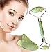 SEGMINISMART Jade Roller Massager for Face Anti Aging Gua Sha Scraping Massage Tool Set Therapy 100% Natural Jade Facial Roller Anti Wrinkle and Skin Rejuvenate