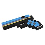 Foam Gun Toy Weapon, Pixelated Ender Black Pistol, 10 inch, EnderToys