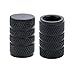 JANYUN 24 Pcs Black Auto Tyre Tire Valve Stem Covers Caps