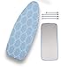 Balffor Ironing Board Cover and Pad (White and Green, 18