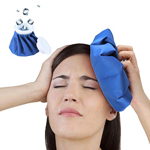 Ice Bag Packs, Saymeto Reusable Ice Bag for Injuries, Hot & Cold Therapy for Migraines, Pain Relief, Other Neurological Issues, and Bone Problems, 3-Pack, 3 Sizes (6"/9"/11")
