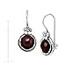 Silpada 'Full Bloom' Natural Garnet Floral Drop Earrings in Sterling Silver