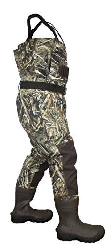 COMPASS 360 Deadfall Camo Breathable 1600 Gram bootfoot Chest Hunting Wader (13, Realtree Max 5)