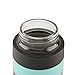 Boroux SLEEVE-Insulated Thermos Water Bottle .5 LITER. Handmade Pure Borosilicate Glass Water Bottle with DOUBLE WALLED STAINLESS STEEL VACUUM SEALED PROTECTION. No Slip Grip Technology-Seafoam Green