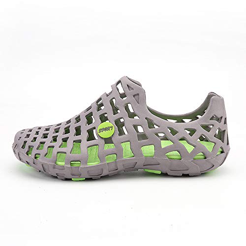 Clearance! Mens Womens Garden Clogs Summer Beach Sandals Breathable Hollow Out Quick-Dry Shower Water Shoes (Gray, US:7)