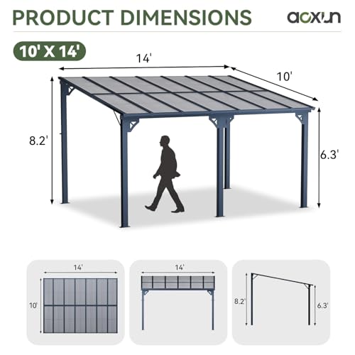 Aoxun 14x10 Hardtop Gazebo Review: Aluminum Frame with Polycarbonate Roof image 9