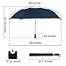 Rainlax Golf Windproof Umbrella 56inch Large Folding Auto Open Compact Travel Umbrellas