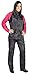 Joe Rocket RS2 Womens 2-Piece Motorcycle Rain Suit (Black/Black, Medium)