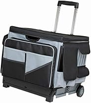 ECR4Kids - ELR-0549B MemoryStor Universal Rolling Cart and Organizer Bag Set, Black/Gray, Black/gray, 17.50&qu