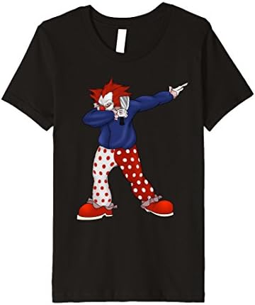 Kids Scary Halloween Killer Clown TShirt - Dabbing Clown Shirt 12 Black