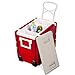 Giantex Multi Function Rolling Cooler Picnic Camping Outdoor w/Table & 2 Chairs Red