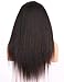 Chantiche Italian Yaki 360 Lace Frontal Wigs for Black Women Pre Plucked Brazilian Remy Full Lace Front Human Hair Wigs with Baby Hair 150 density 14inch Natural Color