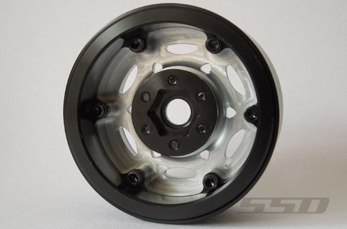 SSD RC 1.9" Champion Beadlock Wheels (Silver / Red) (2)