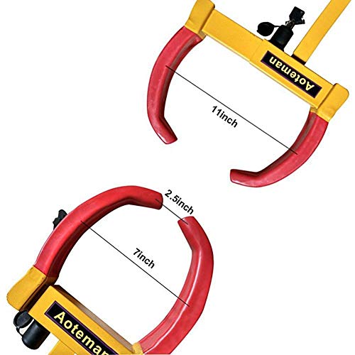 Trailer Wheel Lock Boot 2 Pcs Car Tire Boot Lock Adjustable Boat