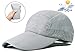 ELLEWIN Men's Baseball Cap UPF50 Hat W/Foldable Long Large Bill,One Size,L-Grey