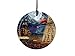 The Polar Express – Thomas Kinkade - 3.5” Starfire Prints Glass Art - Circle Glass Art - Ideal for Gifting and Collecting